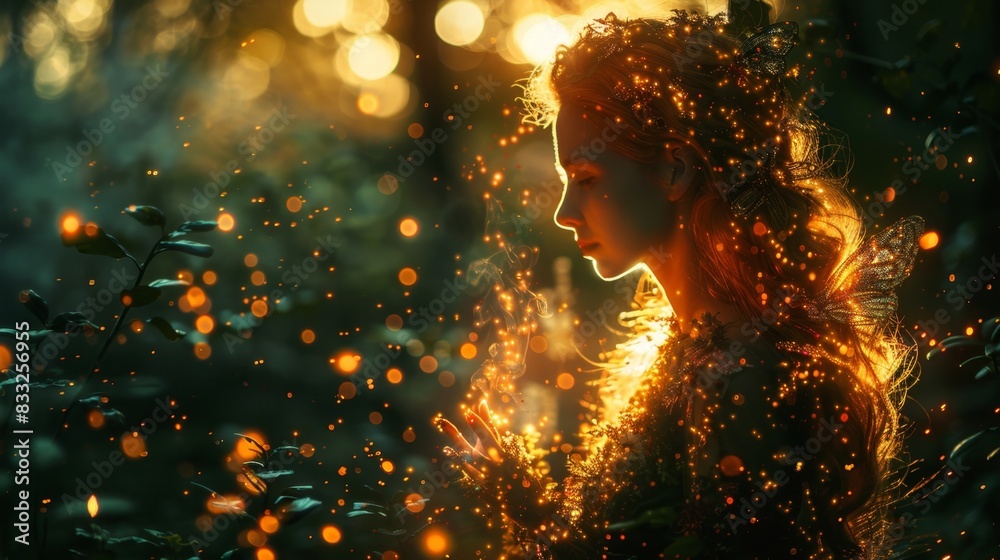 © PUKPIK - Enchanted Marketing Concept: Inflamed Fairy Woodland Sparking Imagination and Wonder