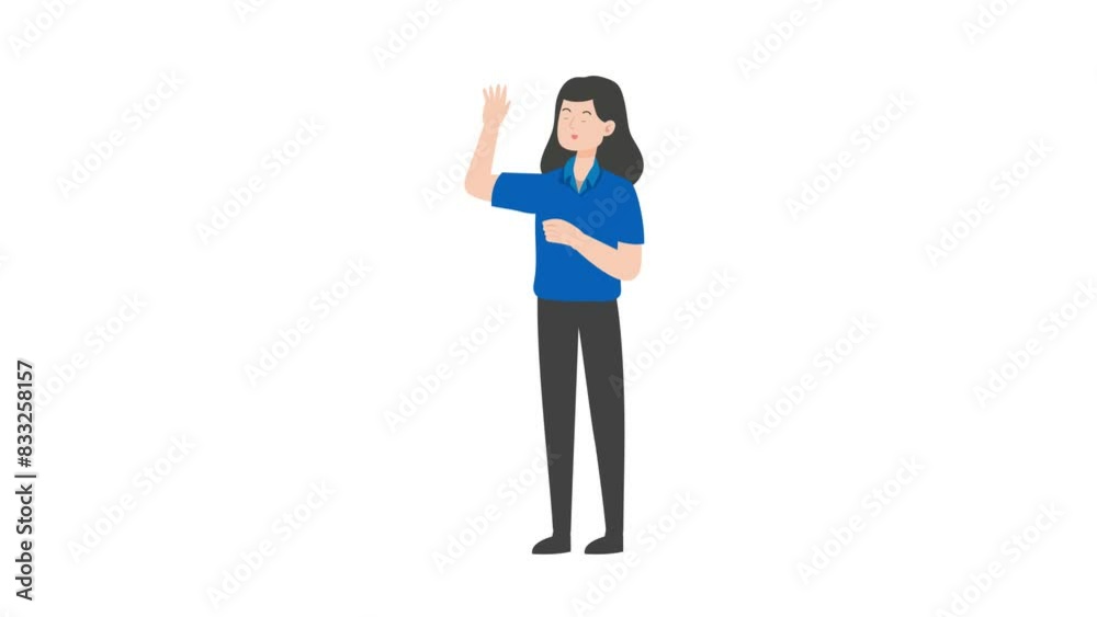 Female manager celebrating victory Female manager celebrating victory