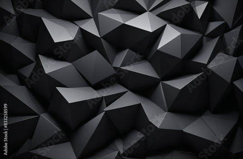 abstract dark geometric background composed of polygons