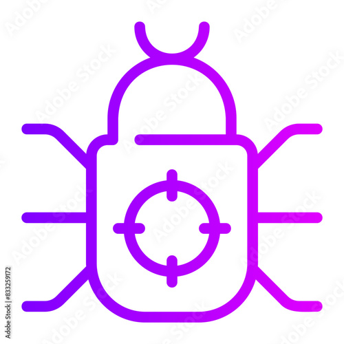 bug fixing gradient icon