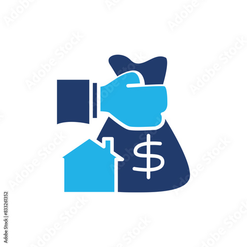 home installment colored icon vector design good for website and mobile app