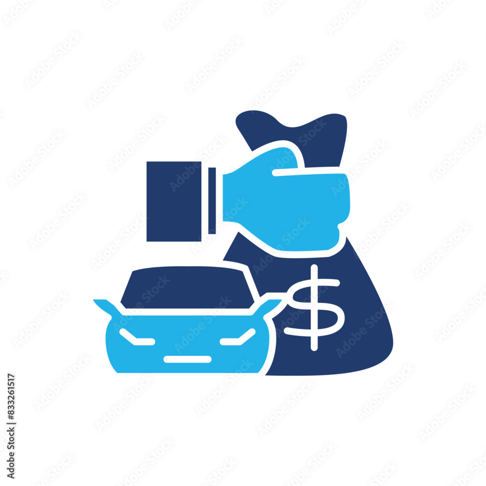 credit vehicle colored icon vector design good for website and mobile app