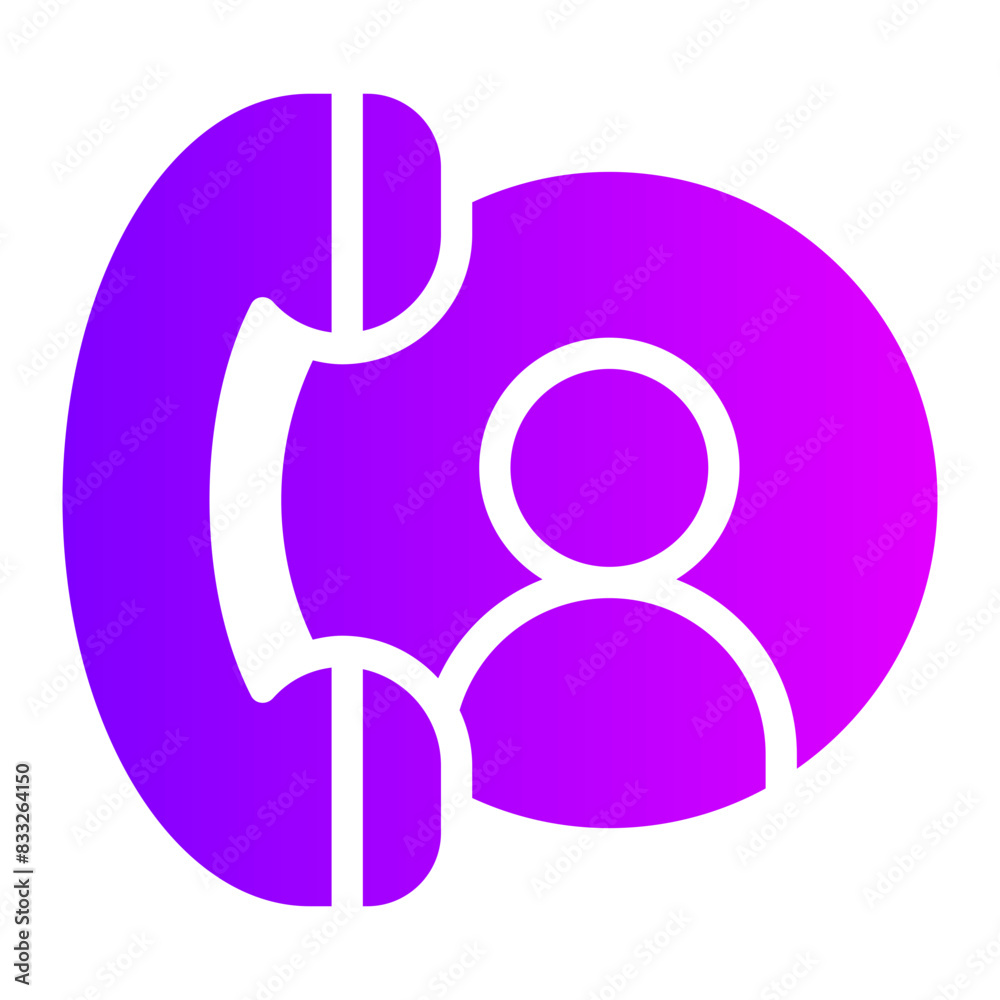 service call gradient icon service call gradient icon