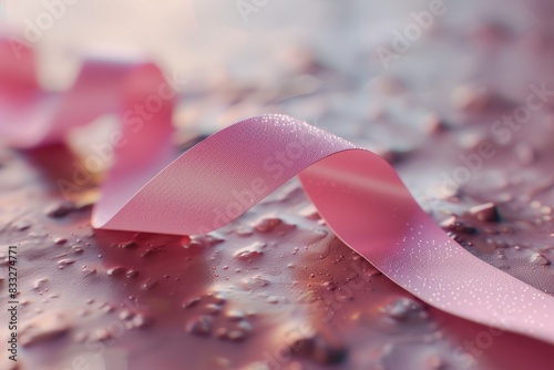 cancer concept with pink ribbon