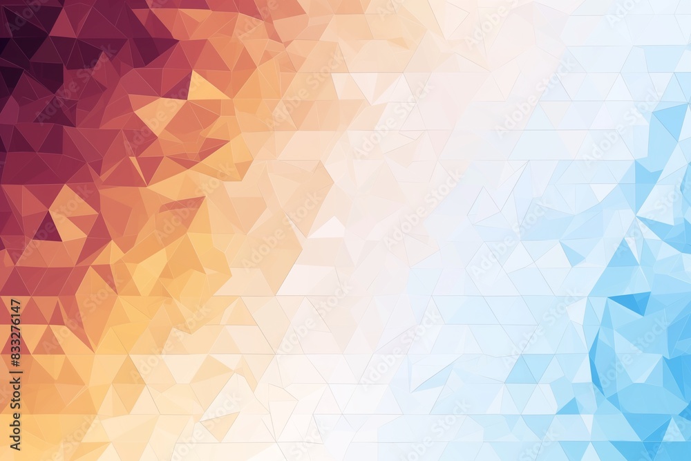 Obraz premium Triangular mosaic pattern geometric background vector