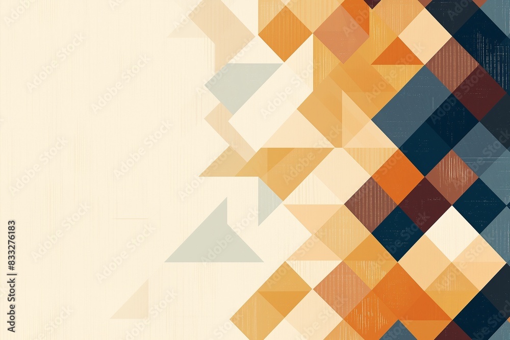 Triangular mosaic pattern geometric background vector Triangular mosaic pattern geometric background vector