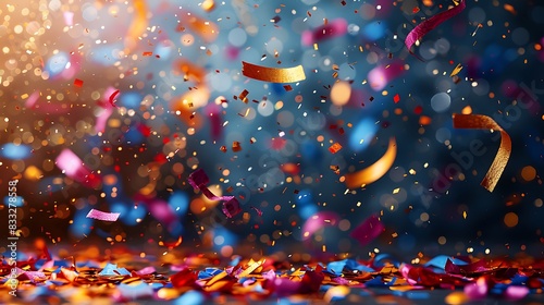 promotion celebration banner with an open area on the right for achievements
