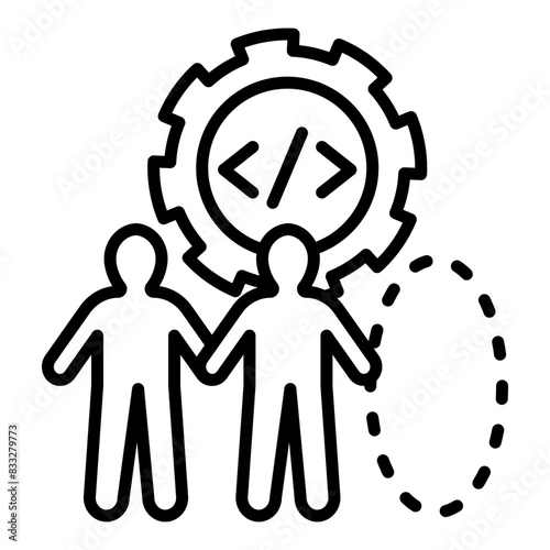 Icon of talent shortage in the IT field.