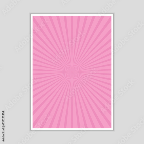 comic background with retro rays. sun rays with sunburst background. abstract sunburst brochure design template