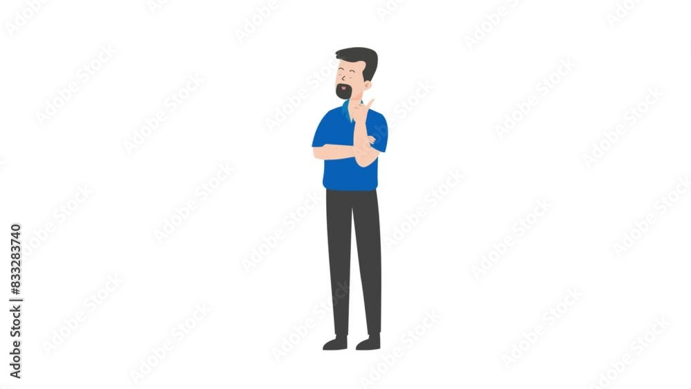 Delivery Man Thinking Something Delivery Man Thinking Something