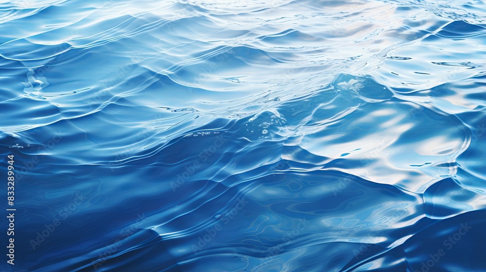 Serene blue ocean waves capturing tranquility and natural beauty Serene blue ocean waves capturing tranquility and natural beauty