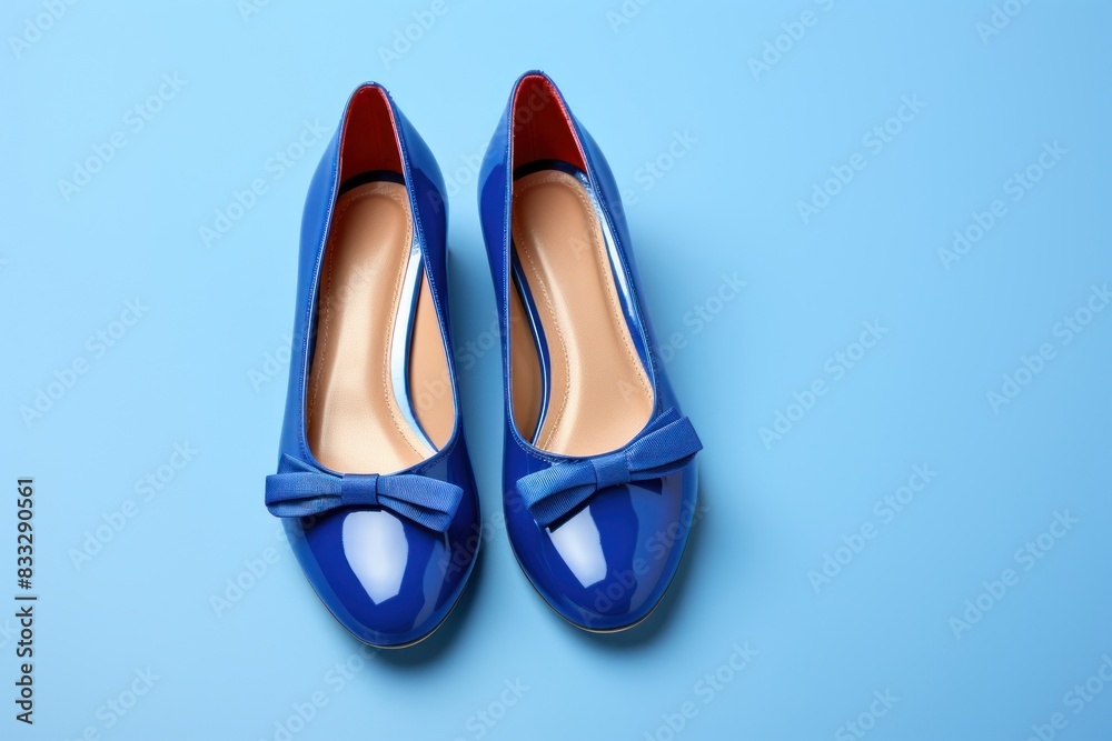 Woman mary jane shoes footwear blue elegance. Woman mary jane shoes footwear blue elegance.