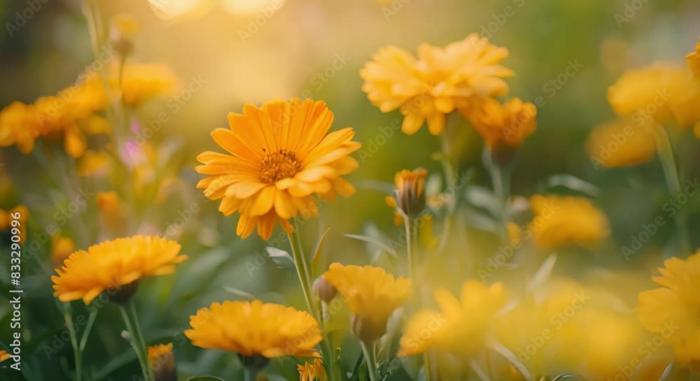 The Healing Symbolism of Calendula Flowers: Yellow Petals Opening Hearts to Love. Concept Flower Meanings, Symbolism, Healing Powers, Calendula Benefits, Yellow Flowers The Healing Symbolism of Calendula Flowers: Yellow Petals Opening Hearts to Love. Concept Flower Meanings, Symbolism, Healing Powers, Calendula Benefits, Yellow Flowers