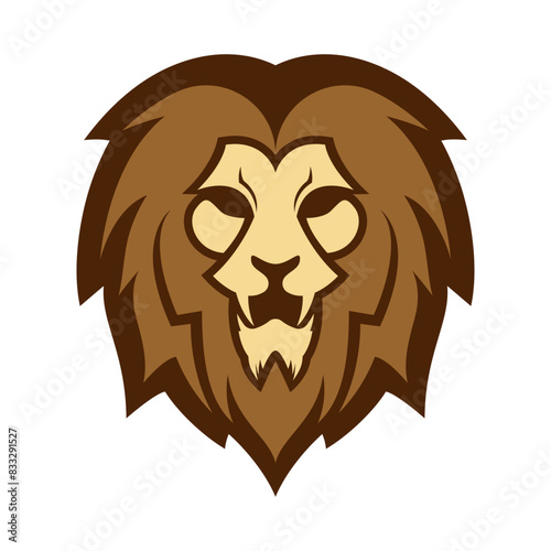 Elegant and dignified lion head logo design