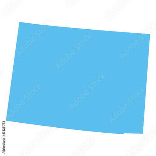 USA state colorado maps blue vector outline boundary silhouette illustration, American state map