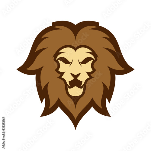 Elegant and dignified lion head logo design