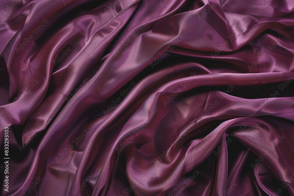 Obraz premium Stylish and sophisticated Memorial Day design with a chic plum-colored American flag, elegantly undulating.
