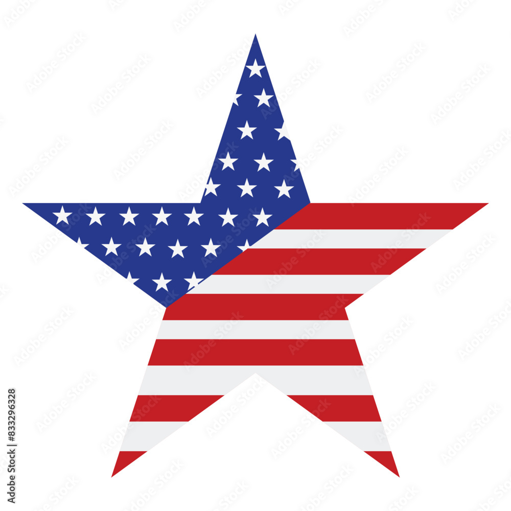 USA national flag star graphic element design for memorial day. Vector illustration. USA national flag star graphic element design for memorial day. Vector illustration.