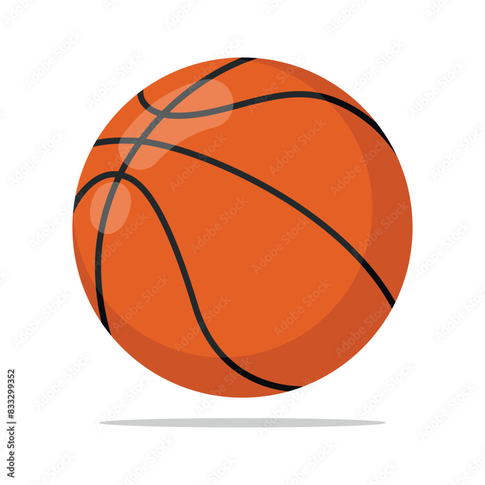 Basketball Flat Shadows Style Basketball Flat Shadows Style