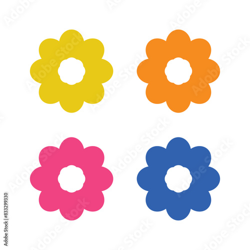 Basic Open Flower Multiple Colours