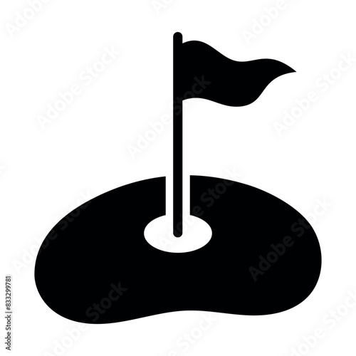 Glyph Style Golf Hole