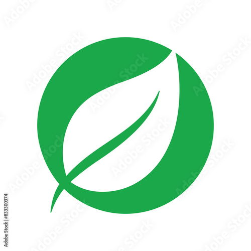 Leaf Logo Round
