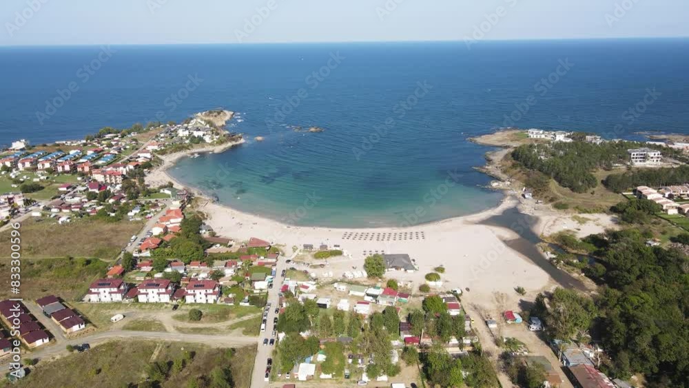 Aerial view of Black sea coast near Arapya beach, Burgas Region, Bulgaria Aerial view of Black sea coast near Arapya beach, Burgas Region, Bulgaria