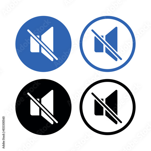 Mute Volume Circles Set