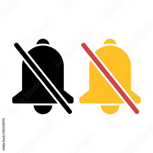 Notifcation Bell Glyph Style Two colours