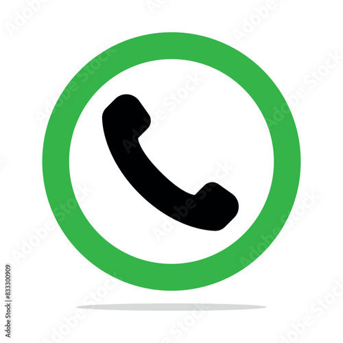 Phone Circle Black And Green