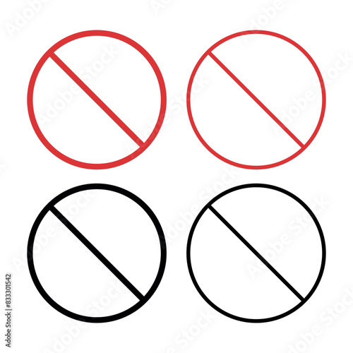 Thin No Signs Black And Red