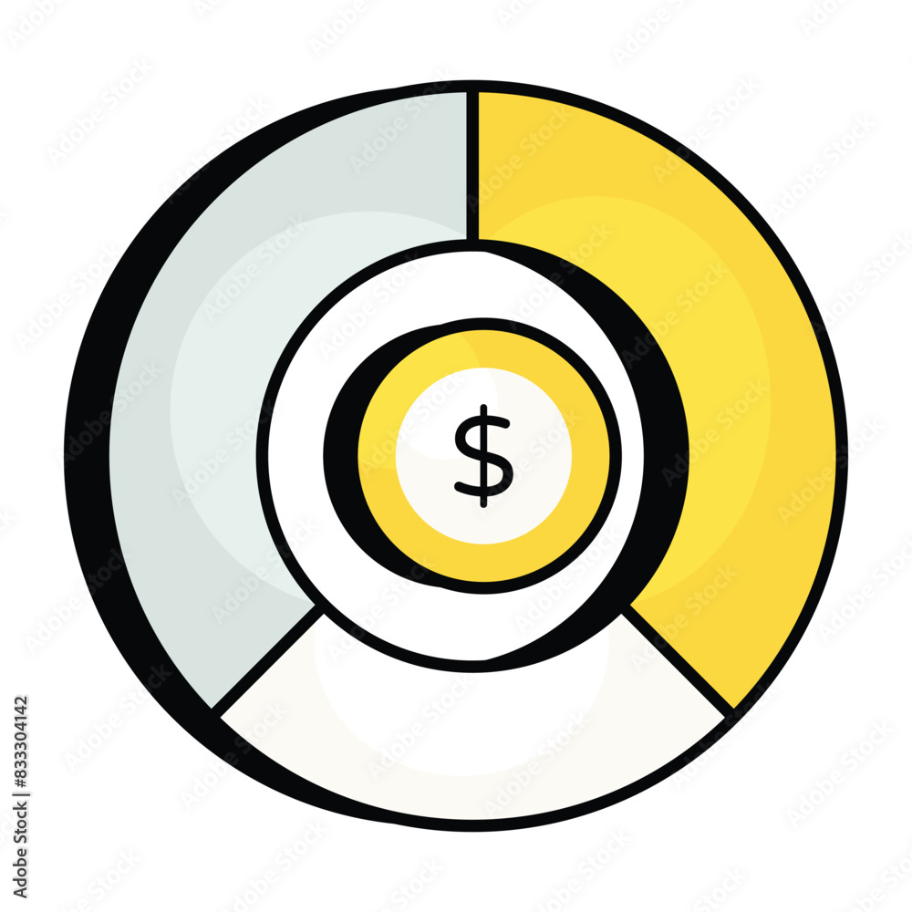 Business and finance outline colour icons Business and finance outline colour icons