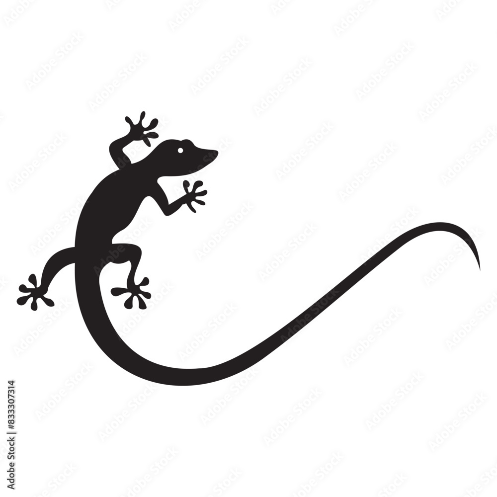 Fototapeta premium Lizard logo vector template illustration symbol