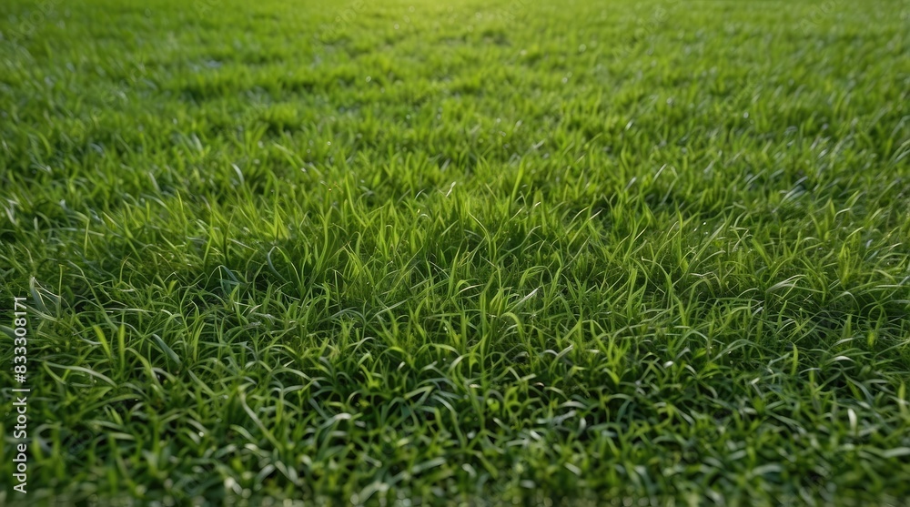 Obraz premium Agricultural Field of Green Blades