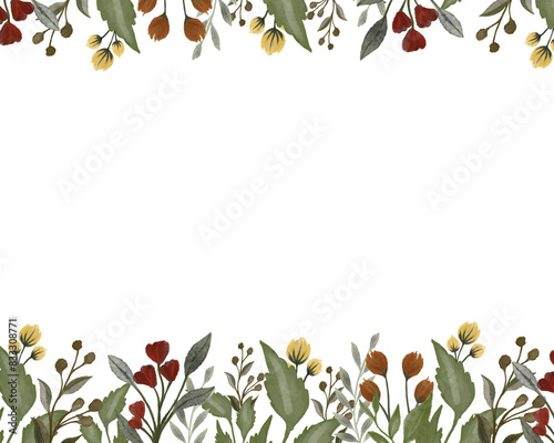 top and bottom wildflower border