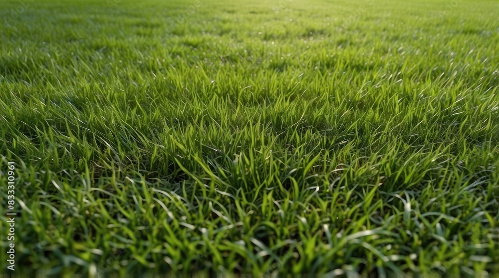 Organic Grass Surface Close-up
