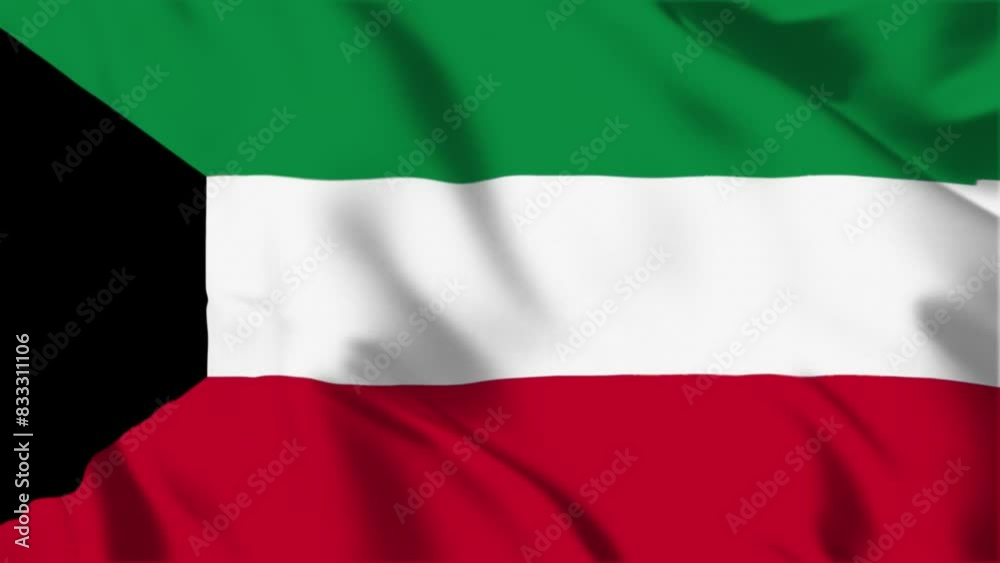Kuwait Waving Flag Hight Quality , For Youtube and Other Social Media Use Kuwait Waving Flag Hight Quality , For Youtube and Other Social Media Use