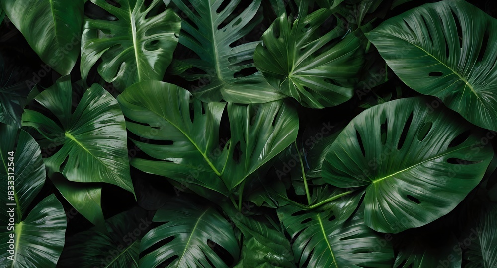 Fototapeta premium green leaves background