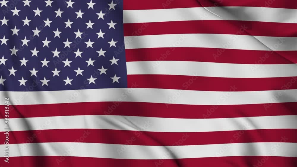 United States flag seamless loop animation. 4K Video United States flag seamless loop animation. 4K Video