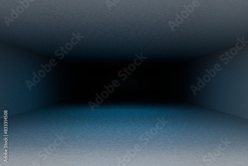 3d render, glowing lines, tunnel, neon lights, virtual reality, abstract background, square portal, arch, pink blue spectrum vibrant colors, laser show