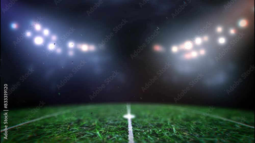 Logo, trophy and text sports place holder. Football Championship.3d render. Relive the best moments from Europe's top football competition. stadium 