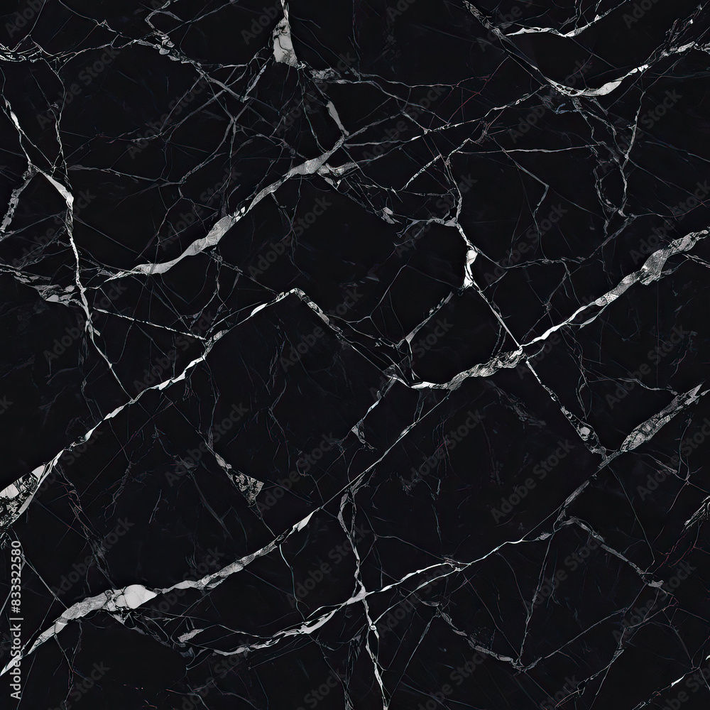 Black marble background. Texture illustration for design of floors, countertops, wall tiles.