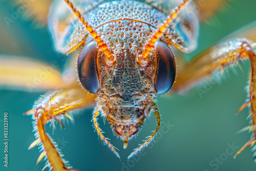 close up of a wasp on a leaf