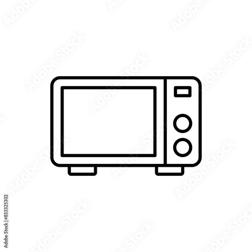 Vector icon of an oven isolated in white