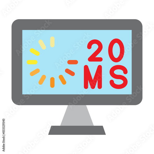 Ping Vector Flat Icon Design