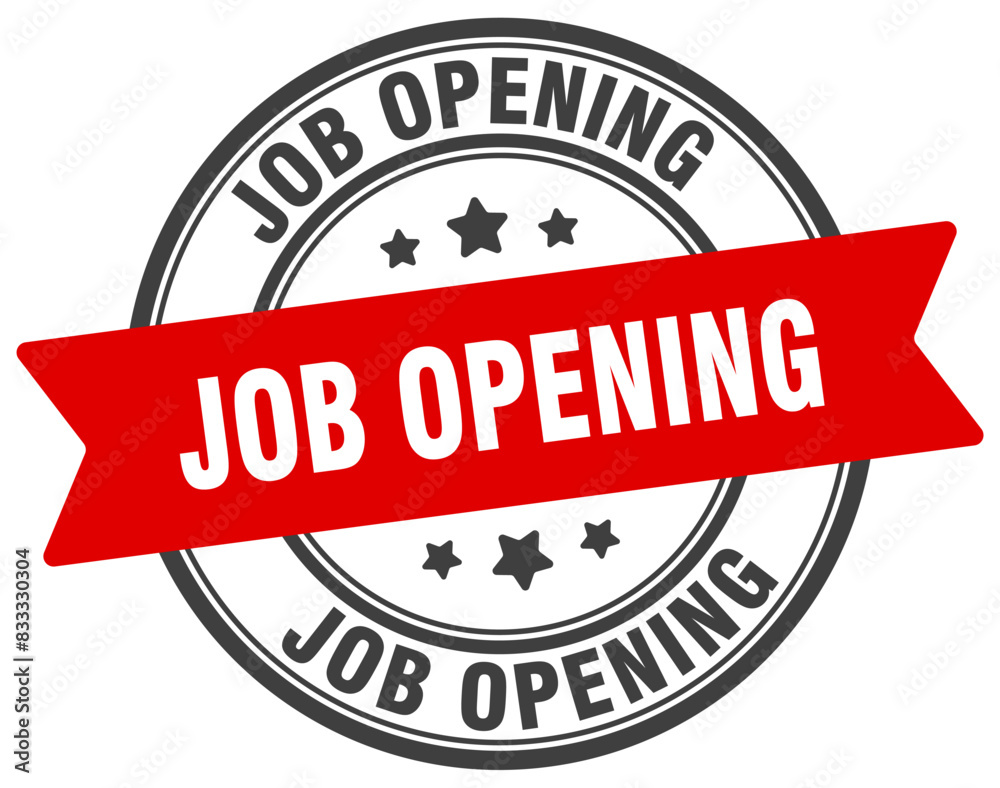 job opening stamp. job opening label on transparent background. round sign job opening stamp. job opening label on transparent background. round sign