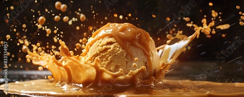 Explosive Caramel Ice Cream...