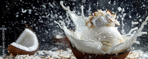 Explosive Coconut Ice Cream...