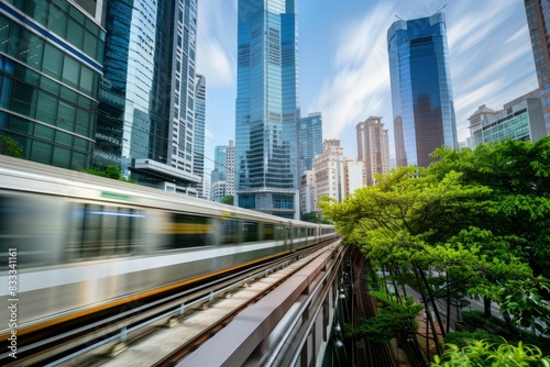 Professional Photography of green commuting incentives offered by the company, such as subsidies for public tran, Generative AI