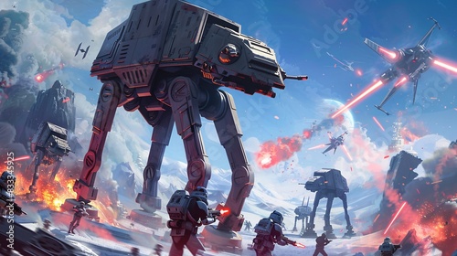 Tech Wars: Battlefront: Join the fray in this action-packed MOBA tower defense game, where players engage in epic clashes between rival factions vying for control of hi-tech resources. Build, photo